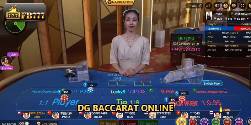 Live Baccarat Automatically At DG FB777 Lobby